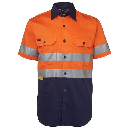 WORKWEAR, SAFETY & CORPORATE CLOTHING SPECIALISTS  - JB's HI VIS (D+N) S/S 190G SHIRT
