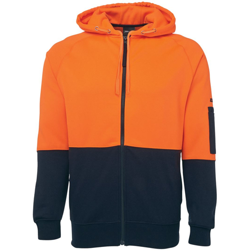 WORKWEAR, SAFETY & CORPORATE CLOTHING SPECIALISTS  - JB's HI VIS FLEECY HOODIE