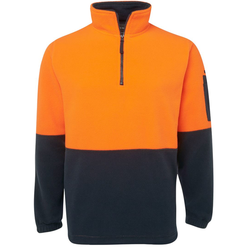 WORKWEAR, SAFETY & CORPORATE CLOTHING SPECIALISTS  - JB's HI VIS 1/2 ZIP POLAR FLEECE