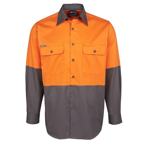 WORKWEAR, SAFETY & CORPORATE CLOTHING SPECIALISTS  - JB's Hi Vis Long Sleeve 150G Shirt