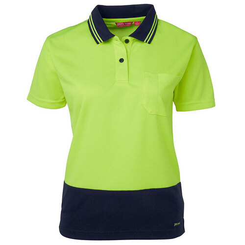 WORKWEAR, SAFETY & CORPORATE CLOTHING SPECIALISTS  - JB's LADIES HI VIS S/S COMFORT POLO