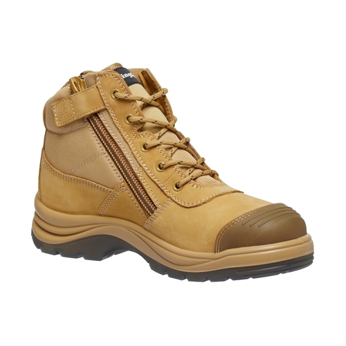 WORKWEAR, SAFETY & CORPORATE CLOTHING SPECIALISTS  - Tradie - Side Zip Boot - Wheat
