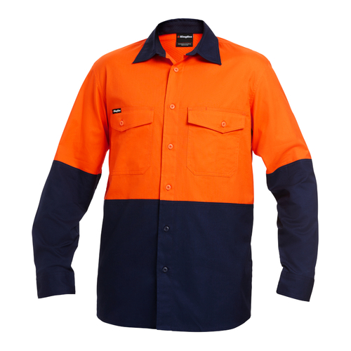 WORKWEAR, SAFETY & CORPORATE CLOTHING SPECIALISTS  - Workcool - Workcool 2 Hi-Vis Spliced Shirt L/S