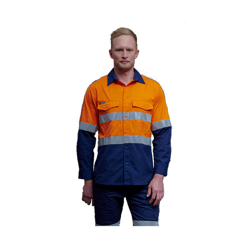 WORKWEAR, SAFETY & CORPORATE CLOTHING SPECIALISTS  Workcool - Workcool 2 Hi-Vis Reflect Spliced Shirt L/S