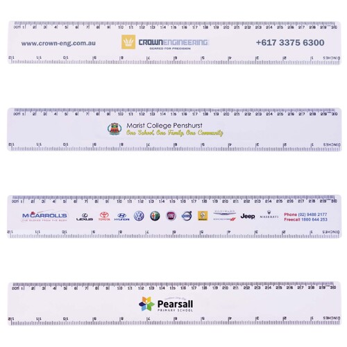 WORKWEAR, SAFETY & CORPORATE CLOTHING SPECIALISTS  - White 30cm Ruler