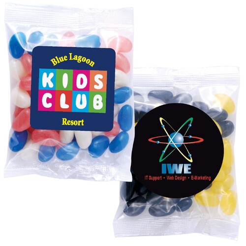 WORKWEAR, SAFETY & CORPORATE CLOTHING SPECIALISTS  - Corporate Colour Mini Jelly Beans in 50g Cello Bag