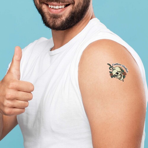 WORKWEAR, SAFETY & CORPORATE CLOTHING SPECIALISTS  - 38 x 38mm Classic Temporary Tattoos