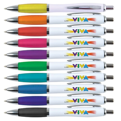 WORKWEAR, SAFETY & CORPORATE CLOTHING SPECIALISTS  - Viva Pen - White Barrel