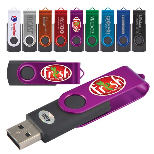 WORKWEAR, SAFETY & CORPORATE CLOTHING SPECIALISTS  - Swivel USB Flash Drive