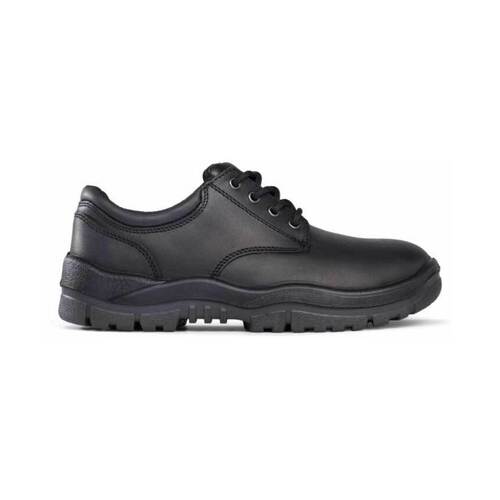 WORKWEAR, SAFETY & CORPORATE CLOTHING SPECIALISTS  - Black Derby Shoe - SP>P