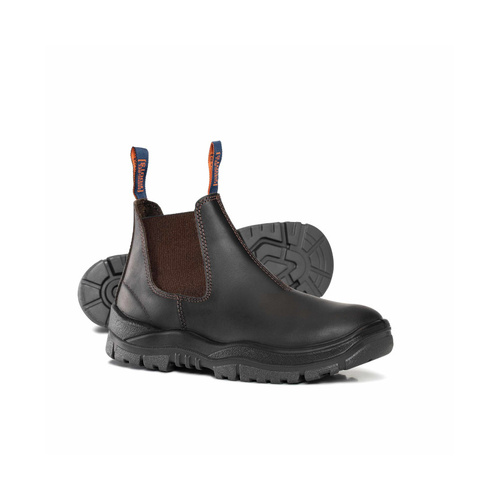 WORKWEAR, SAFETY & CORPORATE CLOTHING SPECIALISTS  - Claret Oil Kip V-Cut Elastic Sided Boot