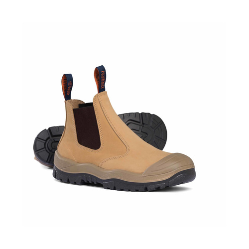 WORKWEAR, SAFETY & CORPORATE CLOTHING SPECIALISTS  - Wheat Premium Elastic Sided Boot w/ Scuff Cap