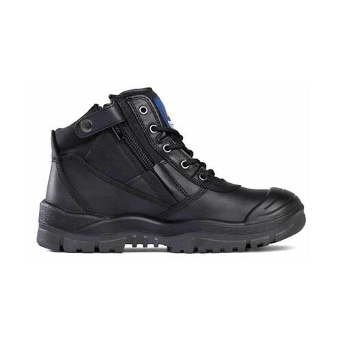 WORKWEAR, SAFETY & CORPORATE CLOTHING SPECIALISTS  - Black ZipSider Boot w/ Scuff Cap