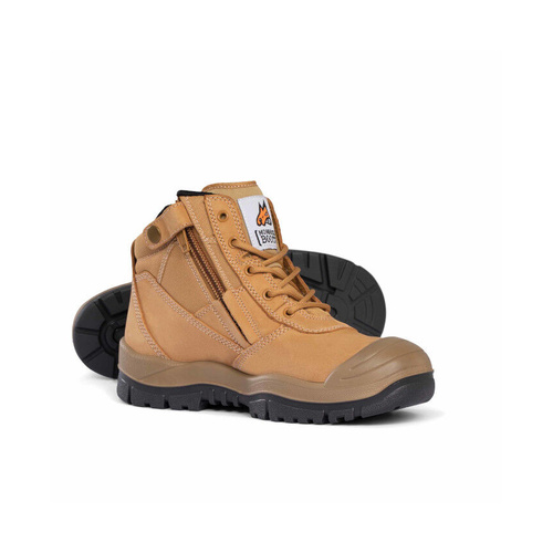 WORKWEAR, SAFETY & CORPORATE CLOTHING SPECIALISTS  - Wheat ZipSider Boot w/ Scuff Cap