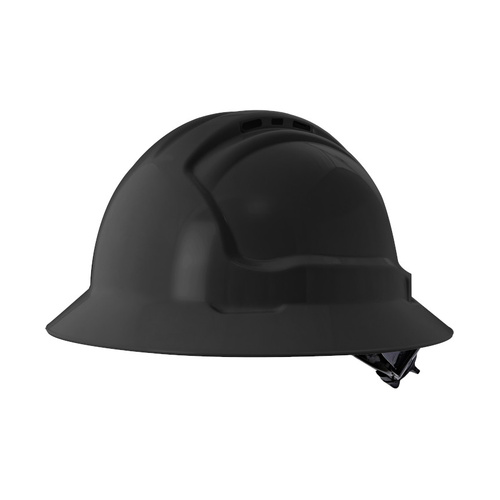 WORKWEAR, SAFETY & CORPORATE CLOTHING SPECIALISTS  - Tuffgard FullBrim Hard Hat - Ratchet Harness - Vented