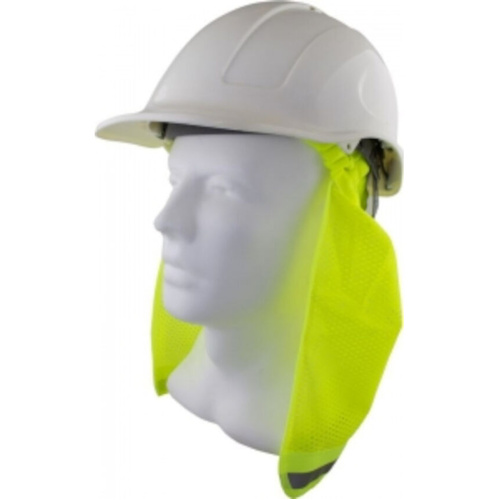 WORKWEAR, SAFETY & CORPORATE CLOTHING SPECIALISTS  - Maxisafe Hard Hat Neck Flap - Yellow