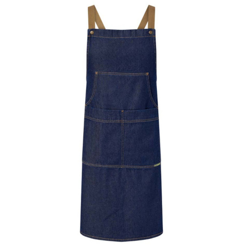 WORKWEAR, SAFETY & CORPORATE CLOTHING SPECIALISTS  - Full Bib Denim Apron with Pockets