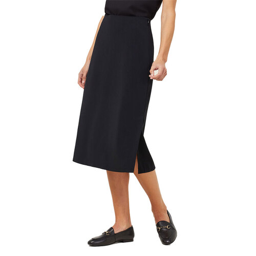 WORKWEAR, SAFETY & CORPORATE CLOTHING SPECIALISTS  - CREPE STRETCH MIDI LENGTH A-LINE SKIRT