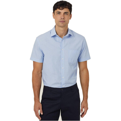 WORKWEAR, SAFETY & CORPORATE CLOTHING SPECIALISTS  - Everyday - TEXTURED MENS SHORT SLEEVE SHIRT