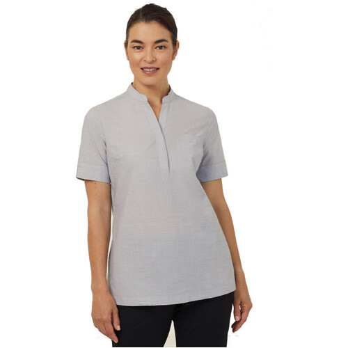 WORKWEAR, SAFETY & CORPORATE CLOTHING SPECIALISTS  - NNT - TEXTURED SHORT SLEEVE TUNIC