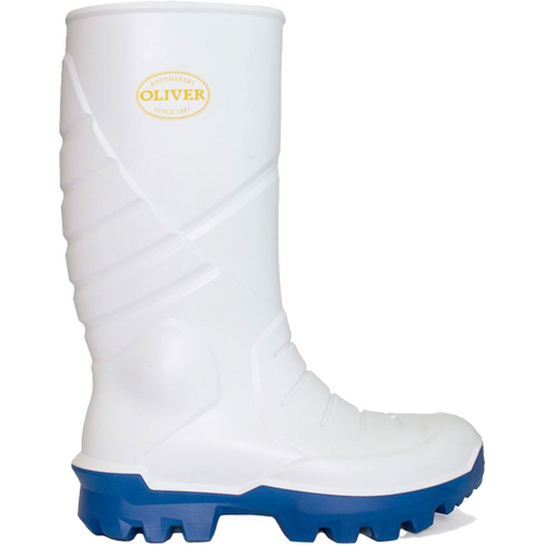 WORKWEAR, SAFETY & CORPORATE CLOTHING SPECIALISTS  - WB 24 - White PU Waterproof Safety Gumboot - 24-205