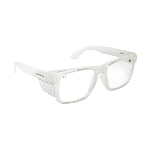 WORKWEAR, SAFETY & CORPORATE CLOTHING SPECIALISTS  - SAFETY GLASSES FRONTSIDE CLEAR LENS WITH CLEAR FRAME