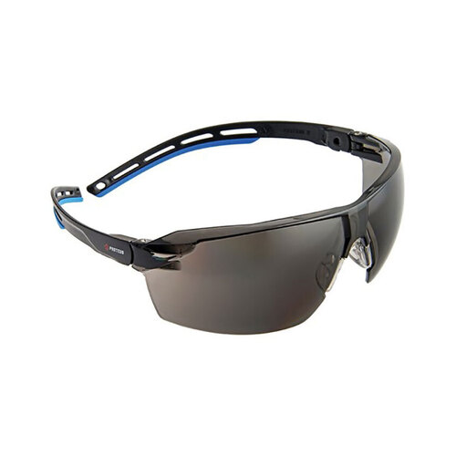 WORKWEAR, SAFETY & CORPORATE CLOTHING SPECIALISTS  - PROTEUS 3 SAFETY GLASSES SMOKE LENS SUPER LIGHT SPEC