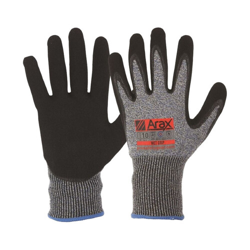 WORKWEAR, SAFETY & CORPORATE CLOTHING SPECIALISTS  - ARAX Wet Grip. ARAX Liner with Nitrile Dip Palm