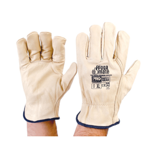WORKWEAR, SAFETY & CORPORATE CLOTHING SPECIALISTS  - "X" Beige Cowgrain Gloves