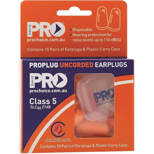 WORKWEAR, SAFETY & CORPORATE CLOTHING SPECIALISTS  - ProBULLET UNCORDED Earplugs Class 5, 27dB