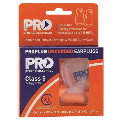 WORKWEAR, SAFETY & CORPORATE CLOTHING SPECIALISTS  - ProBULLET UNCORDED Earplugs Class 5, 27dB