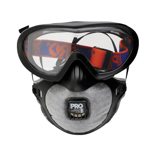 WORKWEAR, SAFETY & CORPORATE CLOTHING SPECIALISTS  - Filterspec Pro Goggle / Mask Combo P2+Valve+Carbon