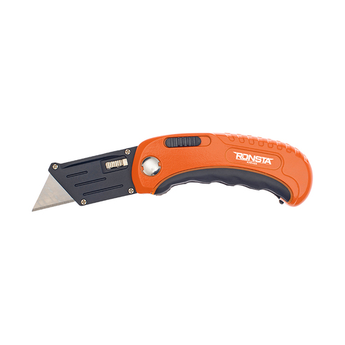 WORKWEAR, SAFETY & CORPORATE CLOTHING SPECIALISTS  - Utility Knife Folding Style with Grip Handle RONSTA