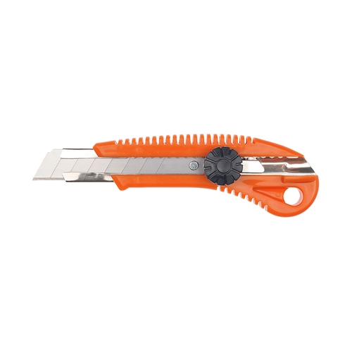 WORKWEAR, SAFETY & CORPORATE CLOTHING SPECIALISTS  - Utility Knife Manual Retractable Screw Lock Snap Bladae 18MM RONSTA