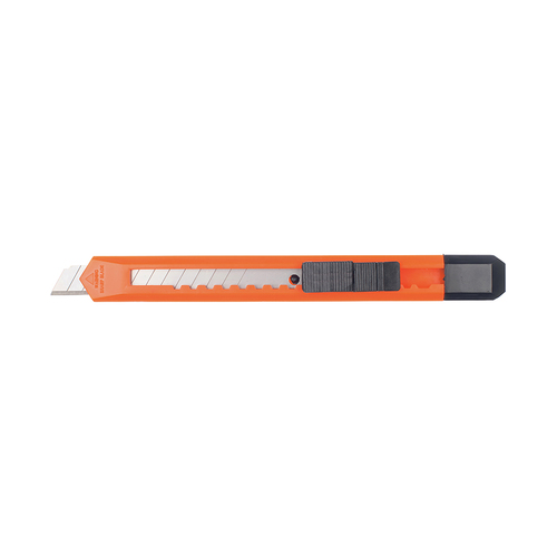 WORKWEAR, SAFETY & CORPORATE CLOTHING SPECIALISTS  - Utility Knife Manual Retractable Slide Lock 9MM Snap Blade 9mm RONSTA
