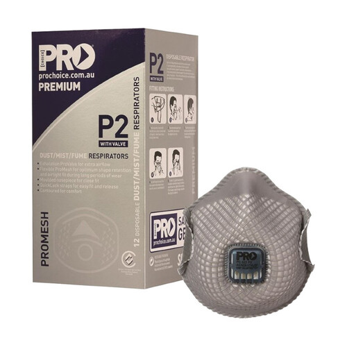 WORKWEAR, SAFETY & CORPORATE CLOTHING SPECIALISTS  - ProMesh P2 with Valve Respirator - Box of 12