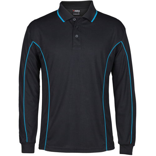 WORKWEAR, SAFETY & CORPORATE CLOTHING SPECIALISTS  - PODIUM L/S PIPING POLO