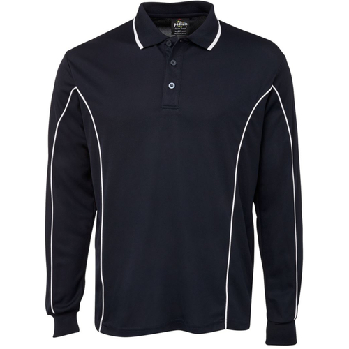 WORKWEAR, SAFETY & CORPORATE CLOTHING SPECIALISTS  - PODIUM L/S PIPING POLO