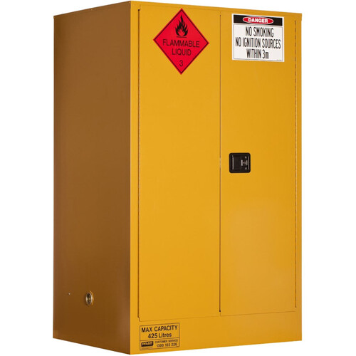 WORKWEAR, SAFETY & CORPORATE CLOTHING SPECIALISTS  - Flammable Storage Cabinet 425L 2 Door, 3 Shelf