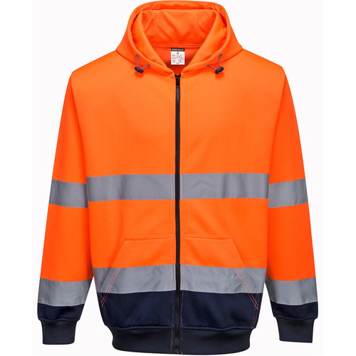 WORKWEAR, SAFETY & CORPORATE CLOTHING SPECIALISTS  - Two-Tone Zip Front Hoodie