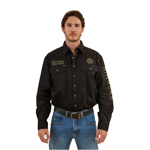 WORKWEAR, SAFETY & CORPORATE CLOTHING SPECIALISTS  - Hawkeye Mens Full Button Work Shirt