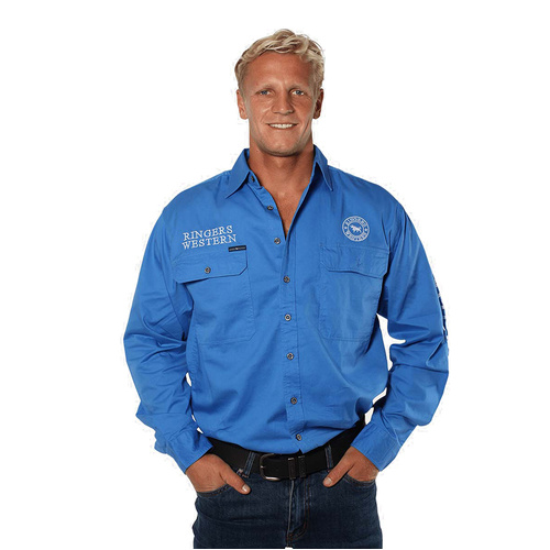 WORKWEAR, SAFETY & CORPORATE CLOTHING SPECIALISTS  - Hawkeye Mens Full Button Work Shirt