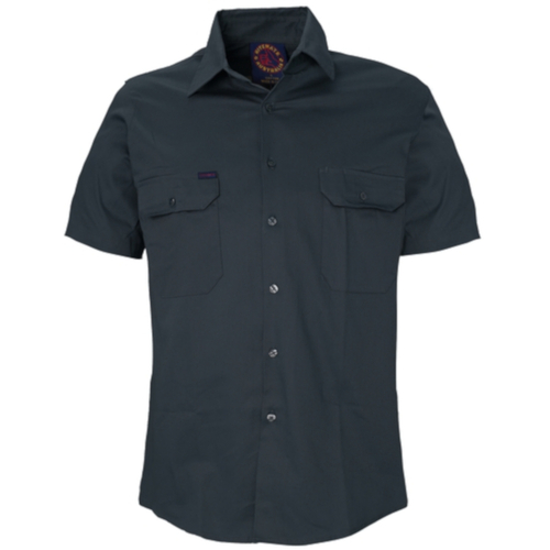 WORKWEAR, SAFETY & CORPORATE CLOTHING SPECIALISTS  - Open Front Shirt Short Sleeves