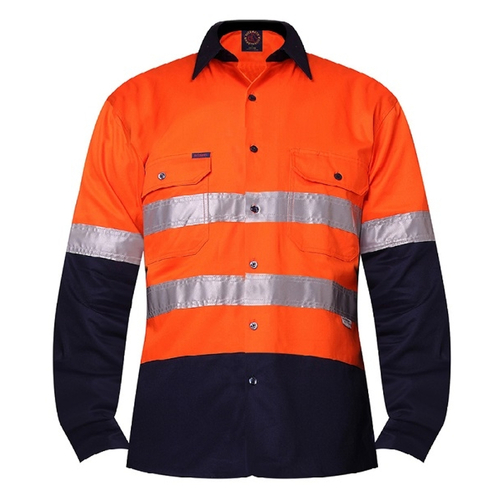 WORKWEAR, SAFETY & CORPORATE CLOTHING SPECIALISTS  - Open Front Shirt L/S 3MTape