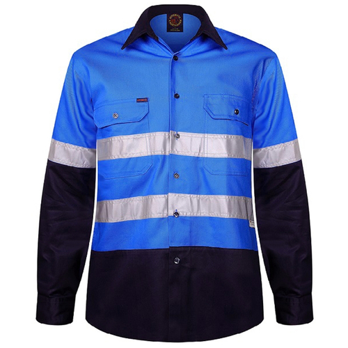 WORKWEAR, SAFETY & CORPORATE CLOTHING SPECIALISTS  - Open Front Shirt L/S 3MTape