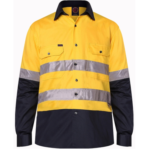 WORKWEAR, SAFETY & CORPORATE CLOTHING SPECIALISTS  - Open Front Shirt L/S 3MTape