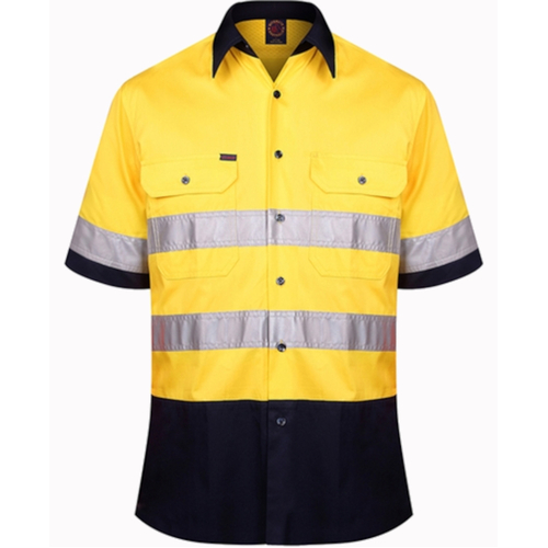 WORKWEAR, SAFETY & CORPORATE CLOTHING SPECIALISTS  - Open Front Shirt S/S 3MTape