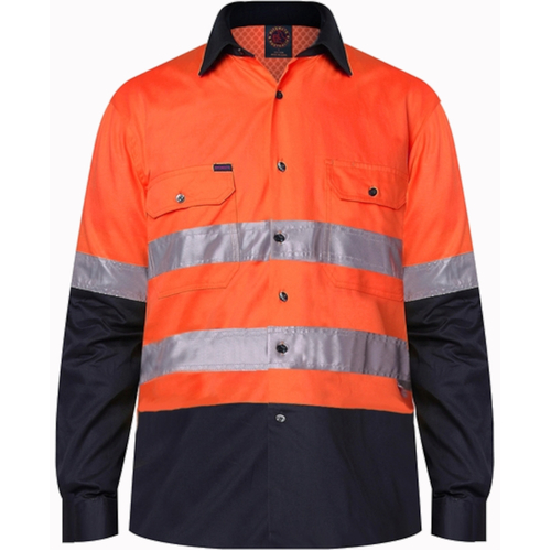 WORKWEAR, SAFETY & CORPORATE CLOTHING SPECIALISTS  - Vent L/S Shirt 3M Tape