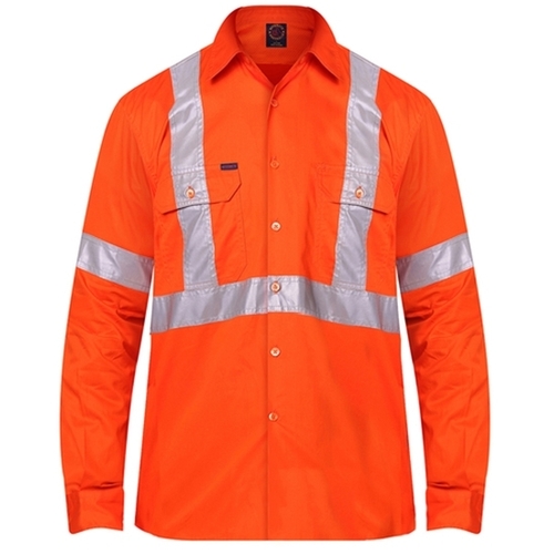 WORKWEAR, SAFETY & CORPORATE CLOTHING SPECIALISTS  - Vented Open Front,3M 8910 Reflective Tape