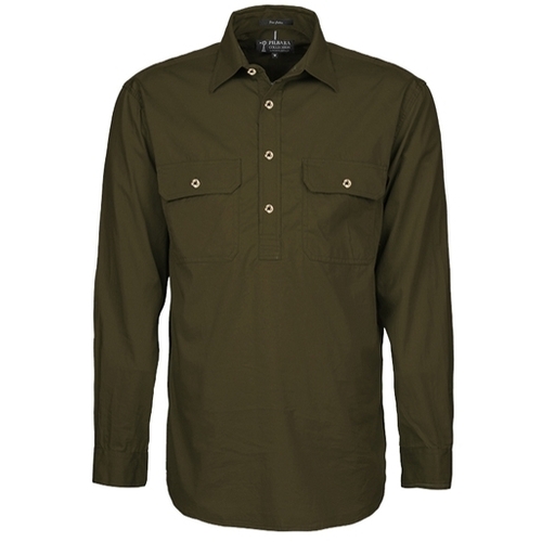WORKWEAR, SAFETY & CORPORATE CLOTHING SPECIALISTS  - Men's Pilbara Shirt - Closed Front Light Weight